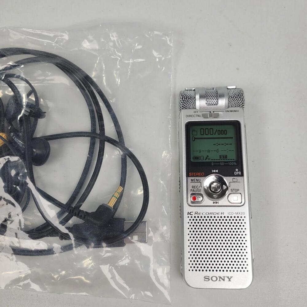 Sony Handheld Mini Digital Voice Recorder ICD-MX20 - WORKS